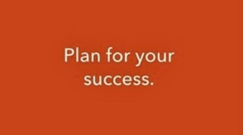 image of text plan for your success