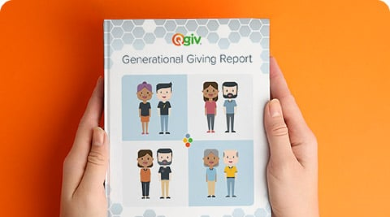 Qgiv generational giving report cover image