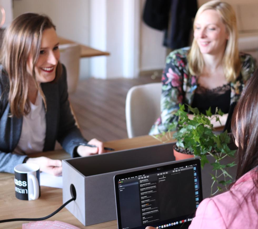 women laughing