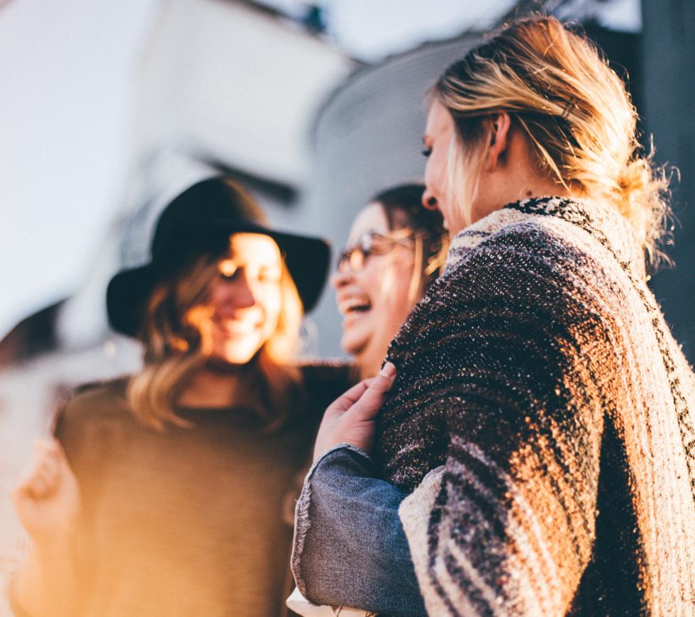 women chatting