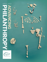 Advancing Philanthropy April 2019 cover