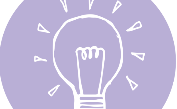 light bulb on a purple background