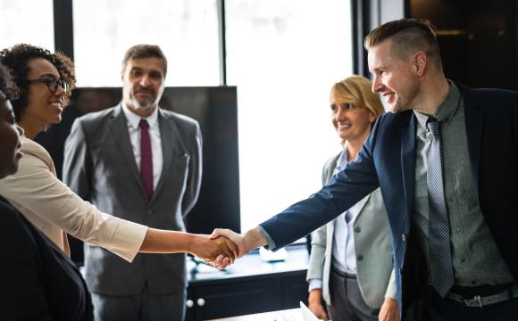 office shake hands