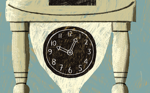 illustration of a timer with a clock