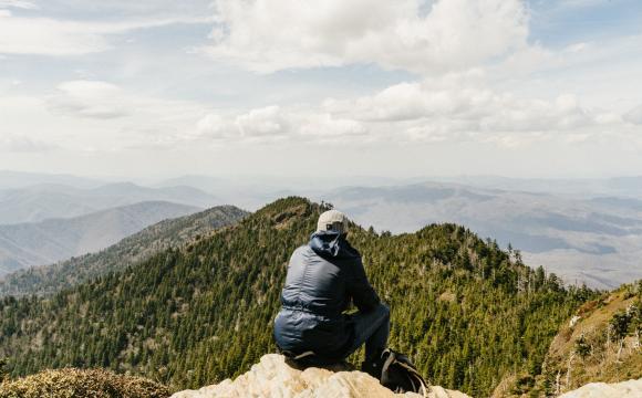 top of mountain