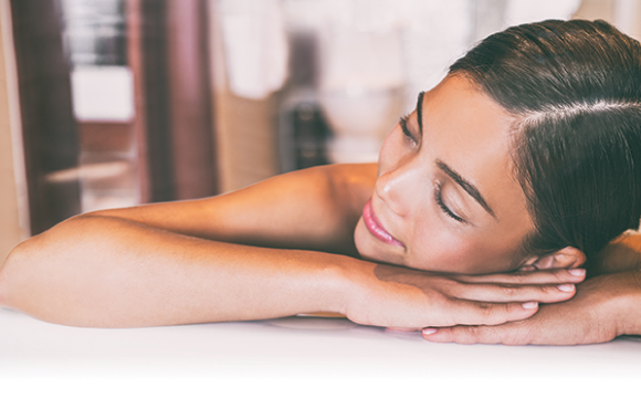 woman at a spa