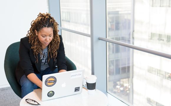 woman on laptop