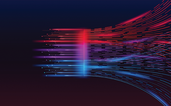 fractal elements shown as blue red and purple lines