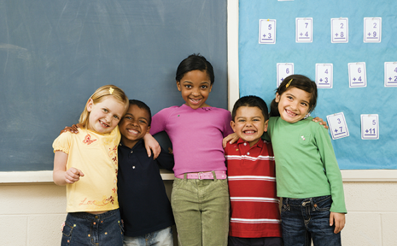 young students in a classroom