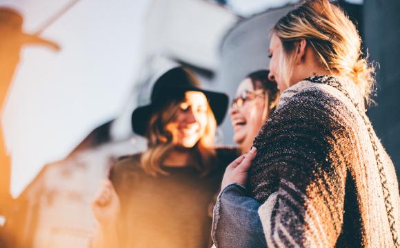 women laughing