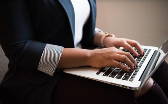 Woman Typing