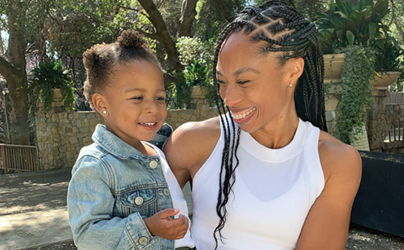 Allyson Felix and her daughter