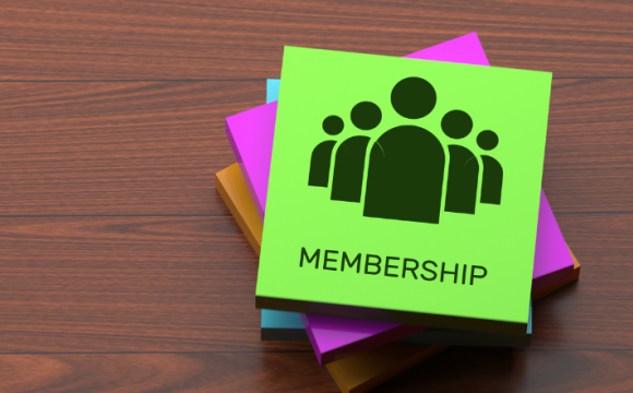 Post-It Notes that say "Membership"