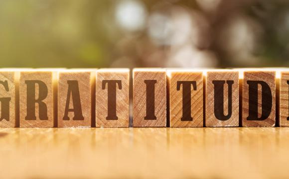 Gratitude word written on wood block. gratitude text on wooden table for your design, concept. stock photo