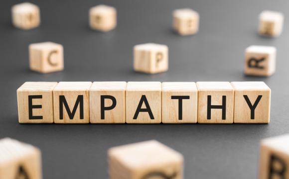 Empathy - word from wooden blocks with letters stock photo